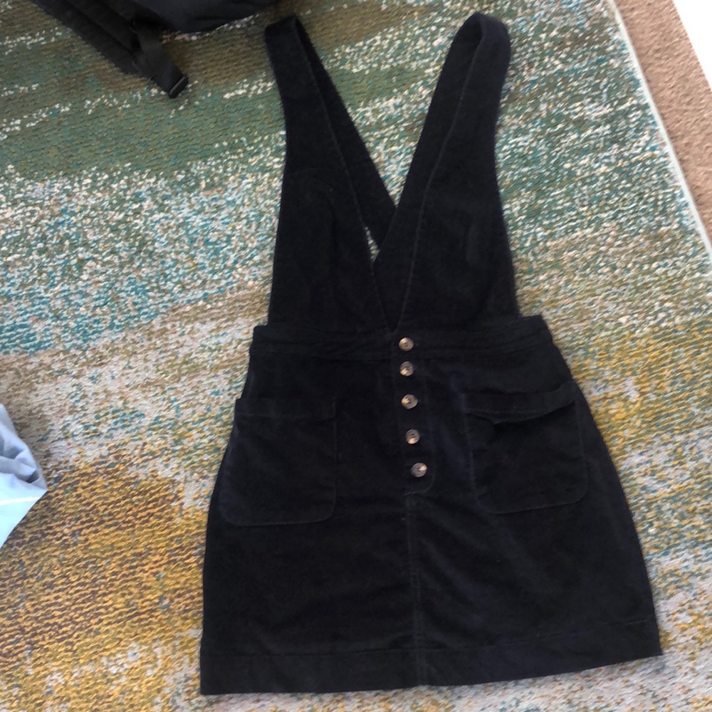 SOLD: Free Poeple Navy Corduroy Mini Dress: SIZE 0